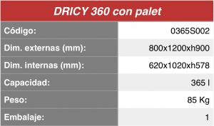 Dricy 360 con palet